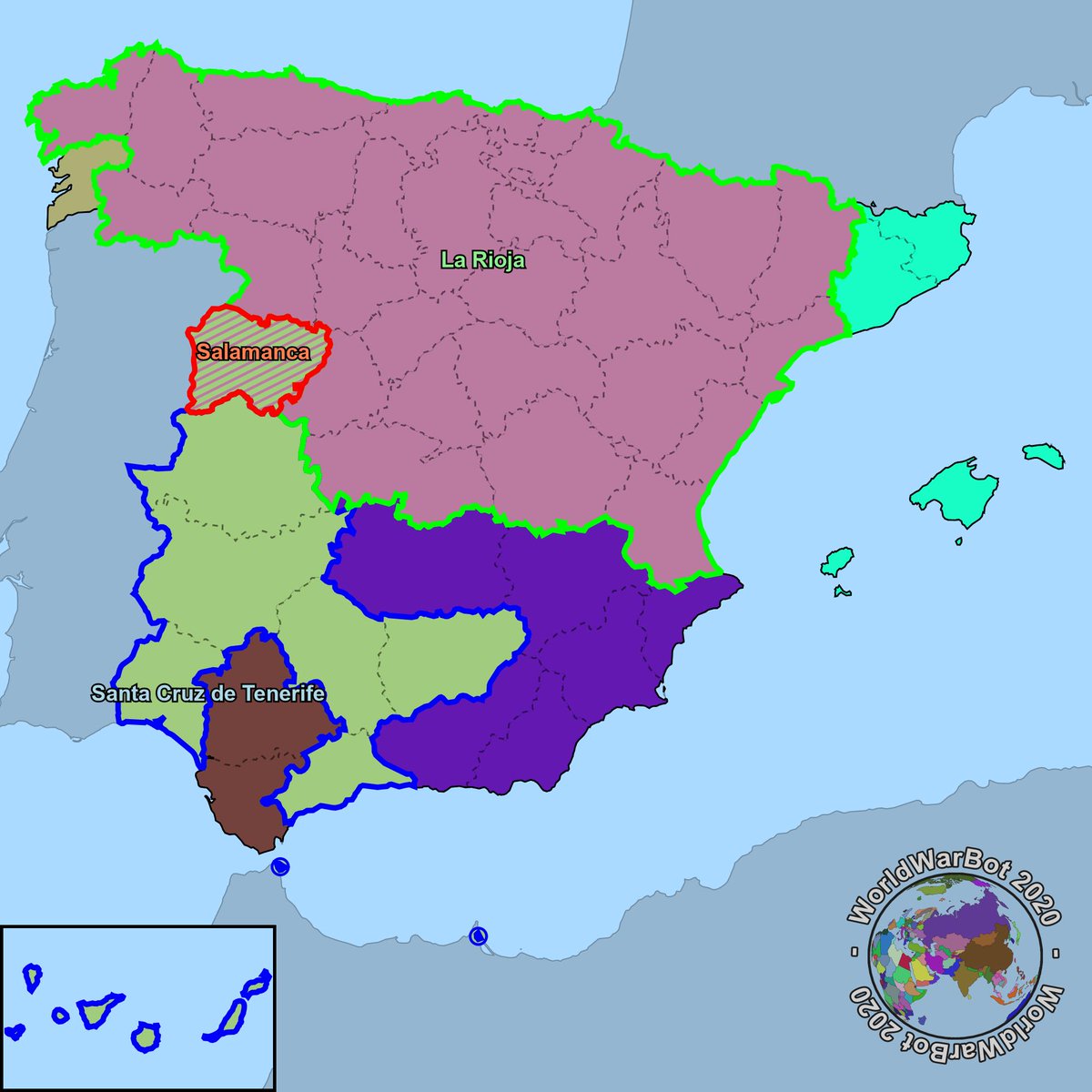 Tercera semana de mayo, año 2023, La Rioja ha conquistado la provincia de Salamanca anteriormente ocupada por Santa Cruz de Tenerife.
#LaRioja #SantaCruzdeTenerife