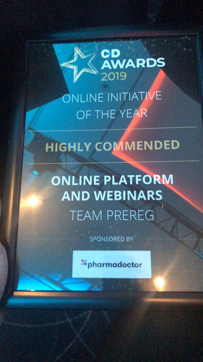 mital_thakrar's tweet image. Delighted that @TeamPreReg received the ‘Highly Commended Award’ in our category.

Our team strives to deliver the BEST content for #PreReg students every year! Watch this space for the new developments to our platform and content delivery! #excitingtimes #innovating #CDAwards