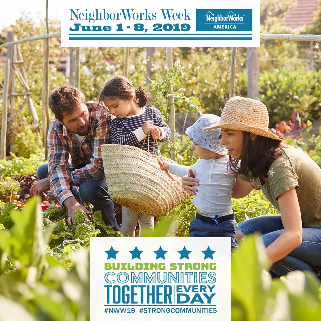 We're joining NeighborWorks organizations across the U.S., D.C. and Puerto Rico to celebrate NeighborWorks Week! Join us June 1-8 and #GiveBack to your community. #NWW19 #StrongCommunities