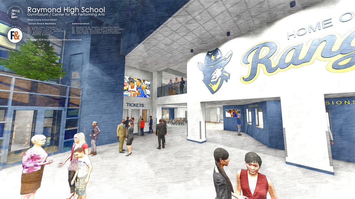 FergusonArch's tweet photo. New project on the boards:  We are especially excited to release renderings of this state-of-the-art 2500-person occupancy Gymnasium, paired with a 1000-seat Performing Arts Complex @ Raymond High School.

#inspirationalarchitecture

https://t.co/lBxQPZrT6E https://t.co/eZLi0QT0AO