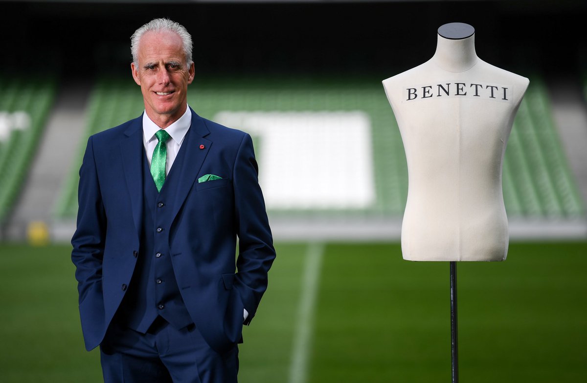 benettimenswear's tweet photo. Mick is one happy man tonight, weโll take that point thank you very much.. @shaneduffy outstanding @FAIreland #DENIRE https://t.co/9MRzPPduWI