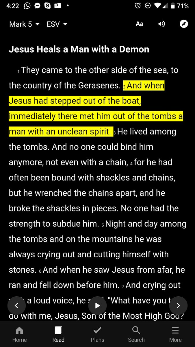 Another brief example I would like to show y'all about the presence of the Marine kingdom in the Bible happens in Mark 5. In this story, the very moment that the Lord Jesus stepped foot on the land of the Gerasenes, the Marine powers caught sense of His Glory and presence.