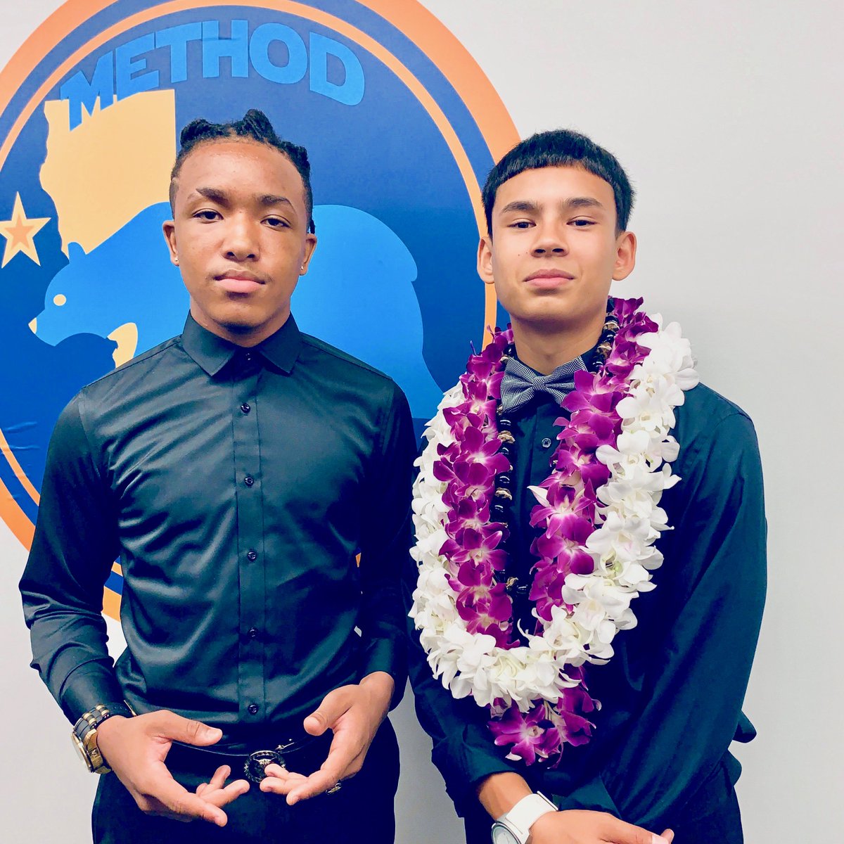 MethodSchools's tweet photo. A few of our elite student-athletes dressed to impress. Bright future for these two in both academics and athletics. #d1bound #studentathlete #methodathlete https://t.co/Jqkp7AQHPG