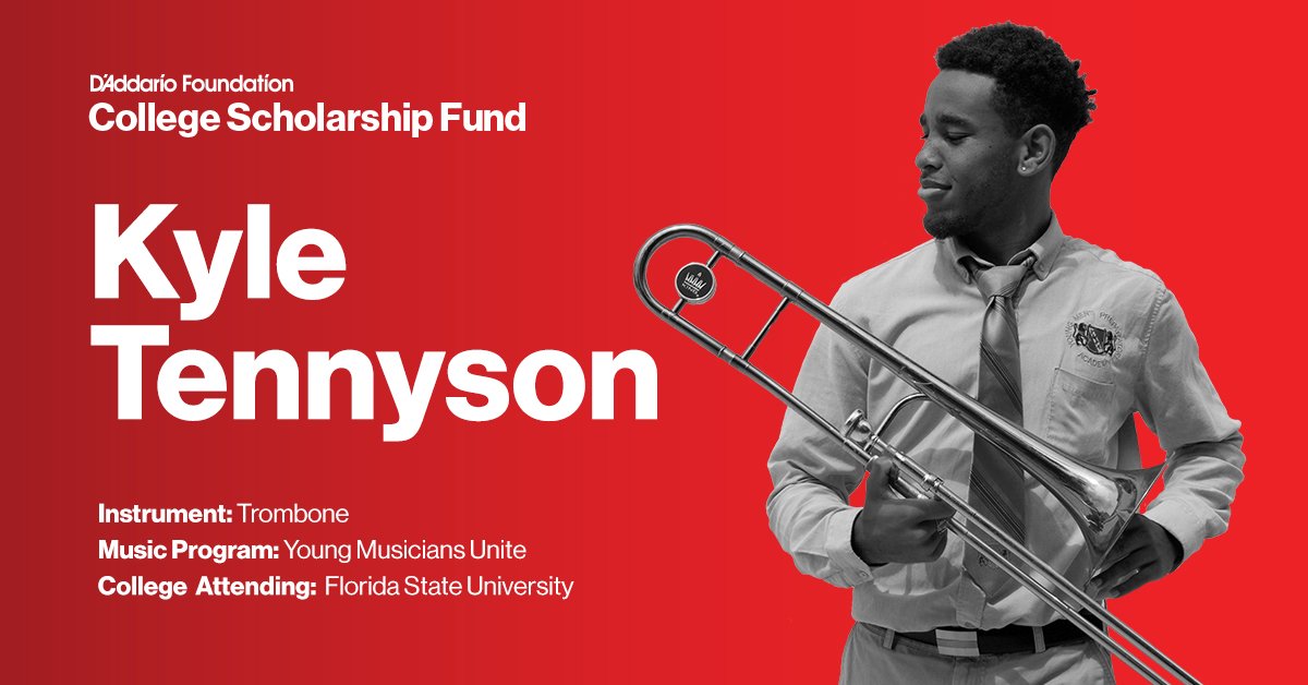 DAddarioFdtn's tweet photo. Meet Kyle, D'Addario Foundation College Scholarship winner from Young Musicians Unite in Miami!
Learn more about our new scholarship and the 2019 recipients at
https://t.co/QhAxwDMrLt. #MakingCollegePossible https://t.co/M087MlGxyo