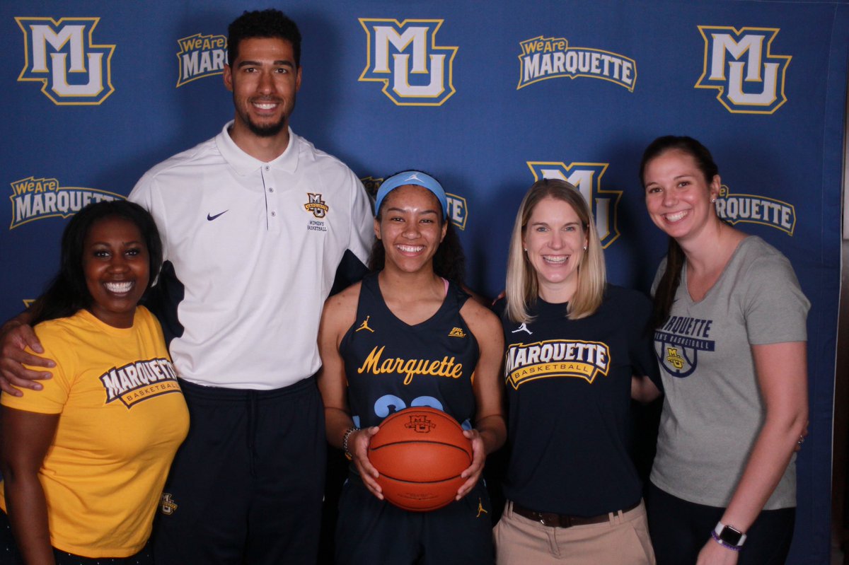 rosenkumu's tweet photo. I am extremely excited and happy to announce that I am 100% committed to @CoachMeganDuffy and Marquette University! #leaveYourMarq https://t.co/qXxL0VIc6i