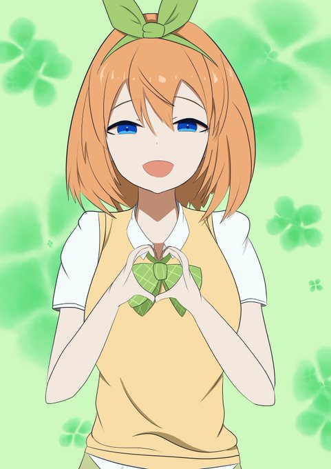 ジョニー🔞さんがTwitterに投稿した中野四葉(五等分の花嫁)のイラスト。