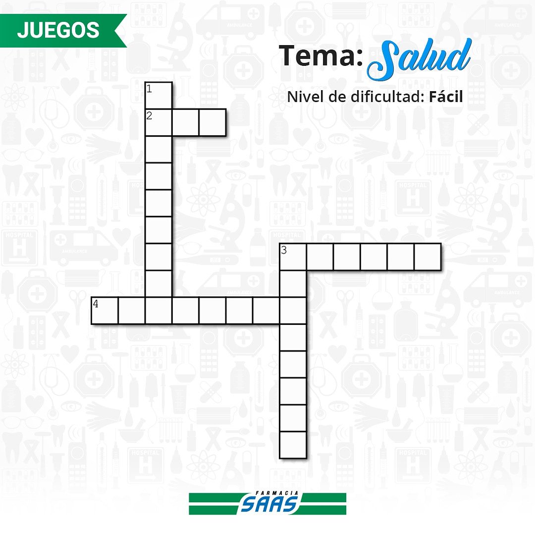 Participe nuevamente en nuestro #CrucigramaLaLago. El tema de esta semana es “Salud”.

Para saber las pistas, ingrese a nuestra cuenta de Instagram: instagram.com/saaslalago
