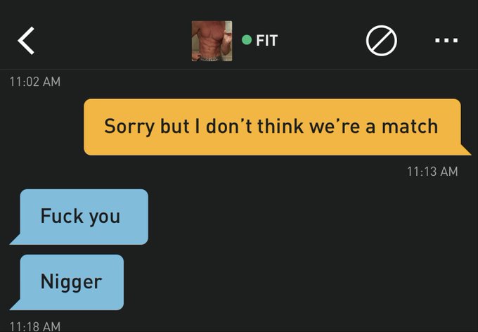 White man getting rejected by a black man https://t.co/1FZgEgM81V