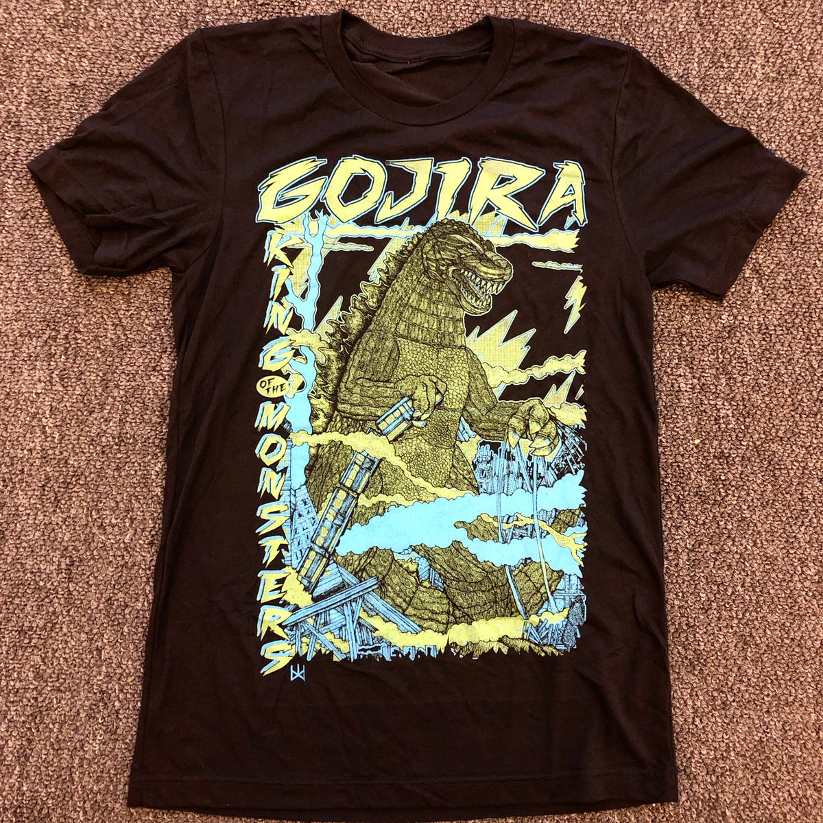 New #Godzilla color way available tonight @planetdorshak this #firstfriday #gallerywalk #gojira #kaiju #kingofthemonsters @paseoartsdistrict