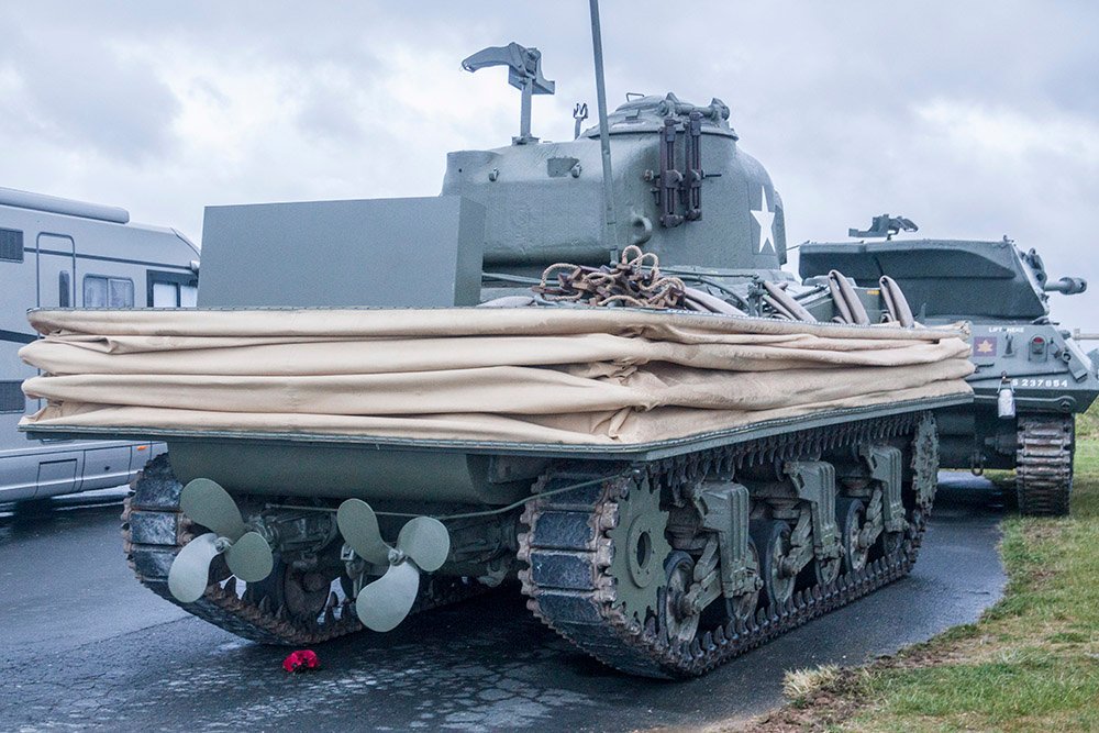 D-Day Center on X: We found the Sherman DD (Duplex Drive) swimming tank  parked up and looking as though it's headed home tomorrow. A few more  images for your pleasure. #dday75 #ww2 #