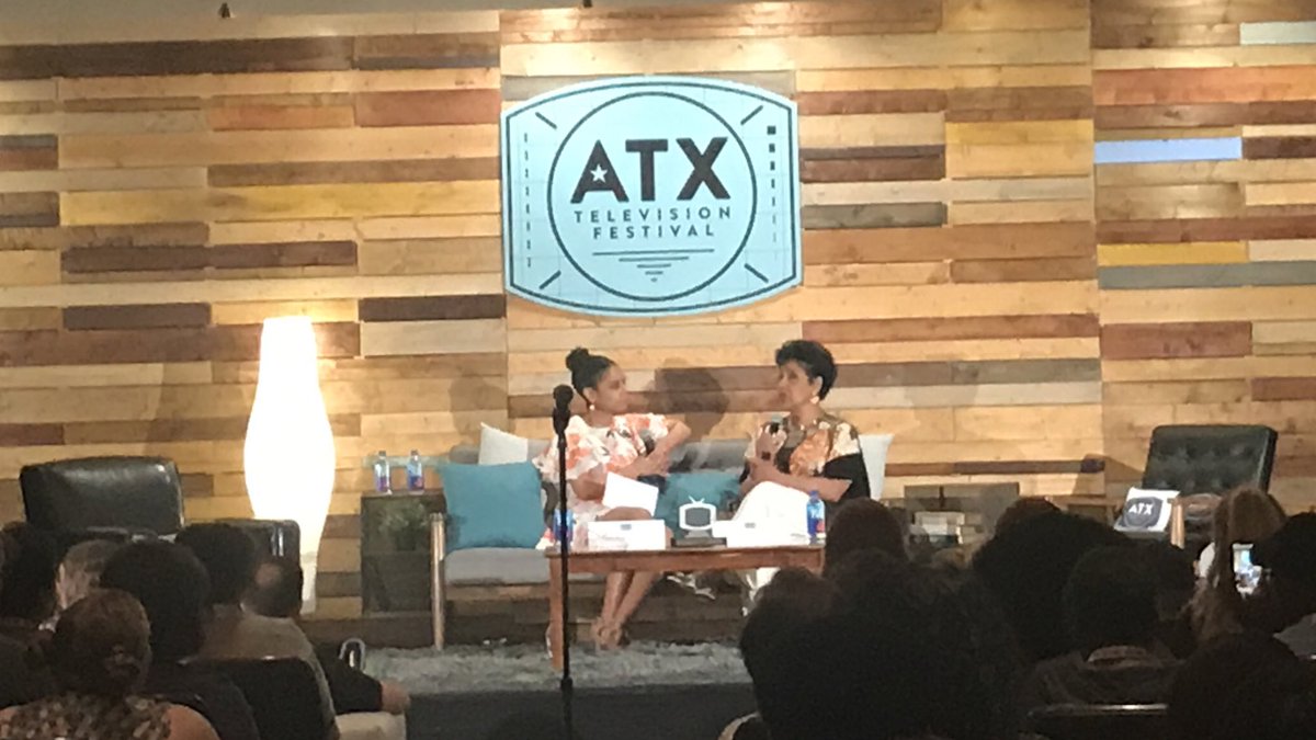 Phylicia Rashad speaking at ATX Festival in Austin, Texas.