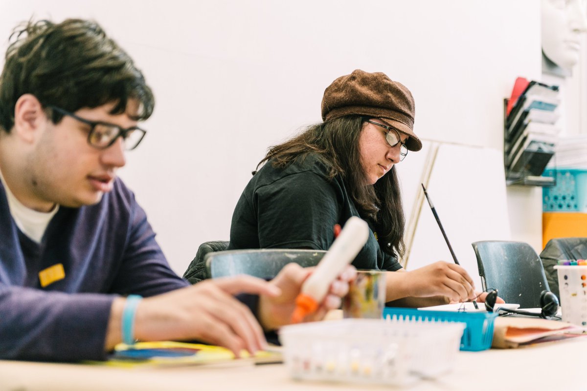 QueensMuseum's tweet photo. Our #ArtAccess Open Studios for young adults with autism, and for adults with disabilities are back this Sunday! Check out our calendar and register to join: https://t.co/Q2tU8LYsmq https://t.co/EkXBCEuAOQ