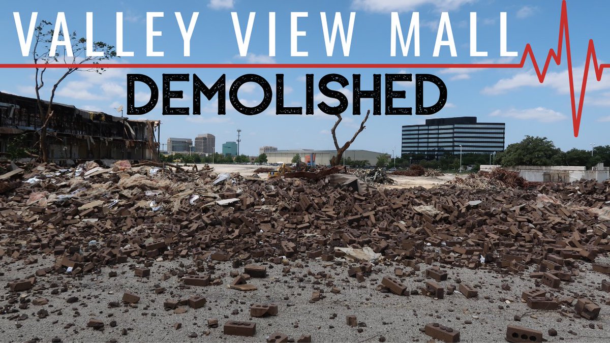 OurGenXLife's tweet photo. DEAD MALL ALERT:  Valley View Center in Dallas is being demolished.  We videoed inside  during demo and also got some amazing drone footage of the destruction.  Check out our latest YouTube video at https://t.co/7zKycaMyL7 #valleyviewcenter #Dallas #deadmalls #dronephotography https://t.co/OValBbwYRj