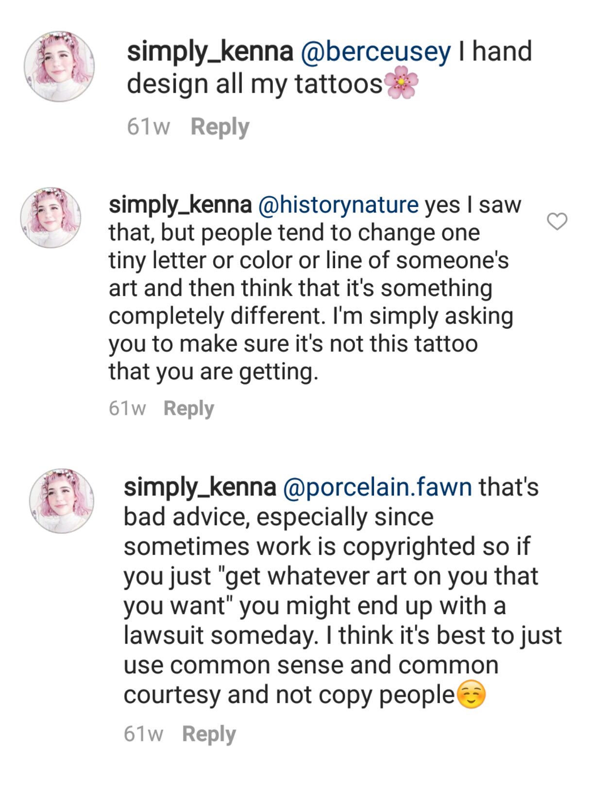LIL BITCH on X: kenna claims to have designed all her tattoos and gets mad  at people who ask her politely if they cant get the same tattoo or draw a  picture