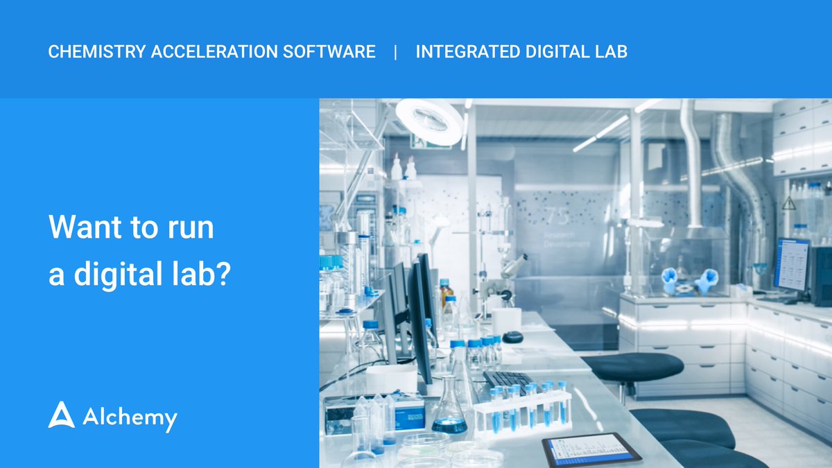 Looking for ways to increase lab capacity? Learn more about running a digital lab and with Alchemy. #ChemistryAcceleration
