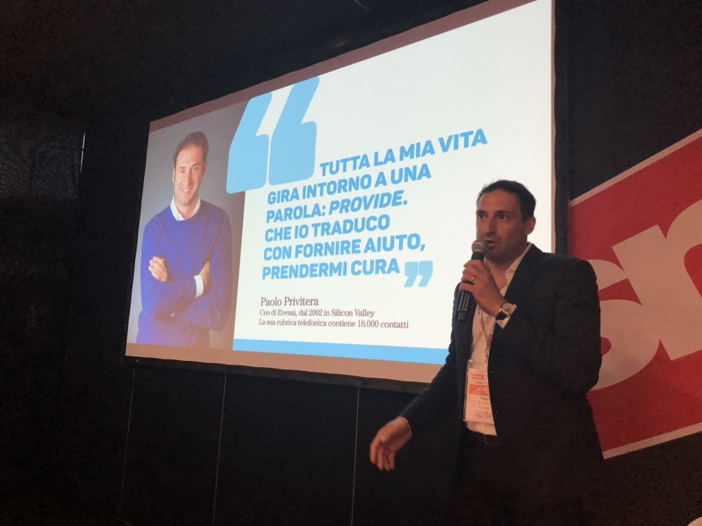 SonoLaChioda's tweet photo. @pppaolo “Tutta la mia vita gira intorno a una parola: provide, prendermi cura” #evensi #SiliconValley #newbook https://t.co/qkQvY63W0t