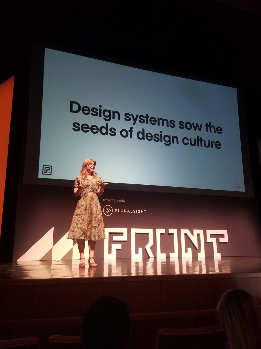 "Your design system captures your principles, culture, methods, practices - your design system helps to evangelize them throughout the business." -<a href="/elou/">Emily Campbell ✿</a> #invisionapp #frontutah