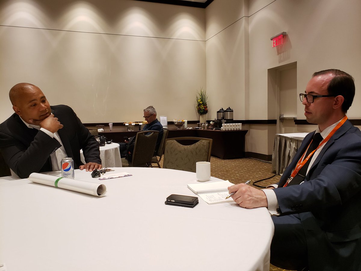 coteau's tweet photo. Sitting down with @peeldailynews and @AlexNGregory at the @OntLiberal AGM to talk about the state of politics in Ontario right now, the Ontario Liberal Party and where do we go from here #onpoli #AsWeBuild https://t.co/kQRlRGdKUZ