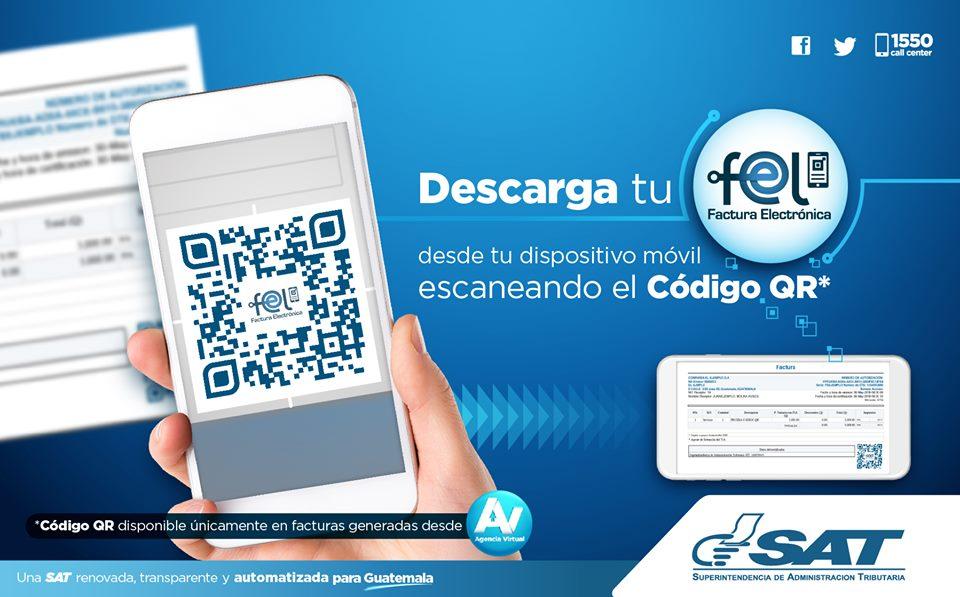 SAT Guatemala auf Twitter: "Descarga tu Factura Electrónica en Línea desde  tu móvil a través del Código QR 👇. https://t.co/A3kIhMo3aW" / Twitter