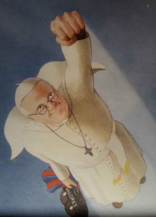 ElColoradoPE's tweet photo. @MIKOUC Libro de niños invoca a superhéroe papal “SuperPancho” para salvar a Paracas del peligro portuario  https://t.co/SDHneyXgho https://t.co/cDWhNjS14p