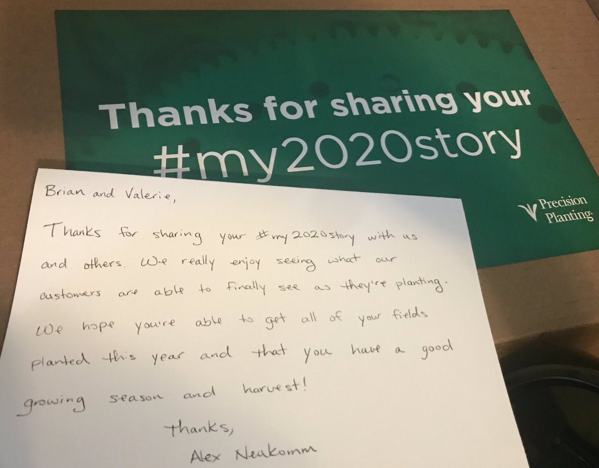 Wow! Thank you <a href="/precisionplant/">Precision Planting</a> for the amazing box of swag for sharing our #my2020story ! This was definitely worth the effort of entering! #precisionplanting #farmlife #plant19