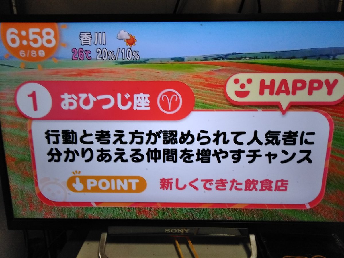 めざまし テレビ 土曜日 占い