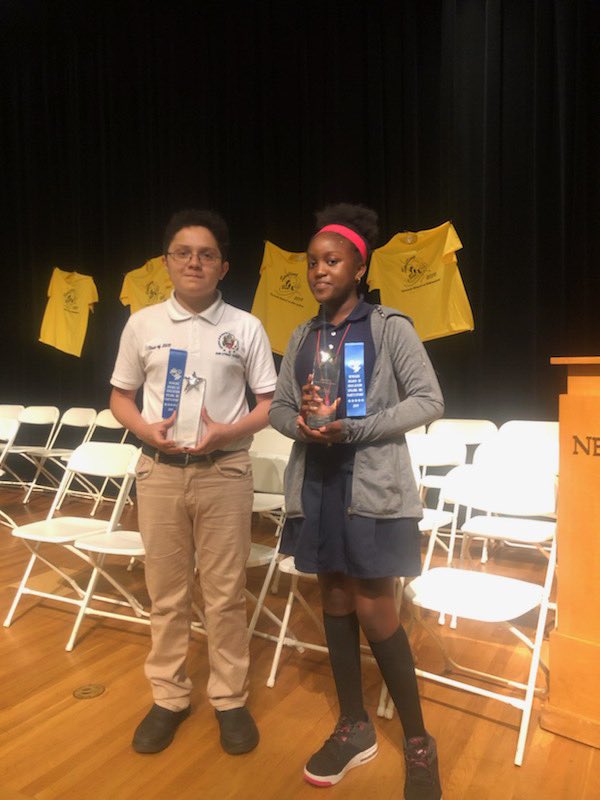 READNEWARK's tweet photo. Congratulations to our NPS District Spelling Bee Winners for grades 6-8!!!  Our first place winner is from Ann Street. Our second place winner is from South 17th Street. @NPSvoices @npsannstreet @KellyPiret https://t.co/MKxYdhkVNj