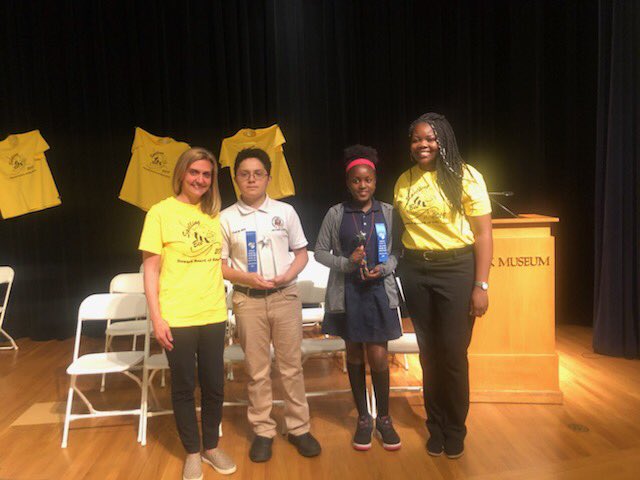 READNEWARK's tweet photo. Congratulations to our NPS District Spelling Bee Winners for grades 6-8!!!  Our first place winner is from Ann Street. Our second place winner is from South 17th Street. @NPSvoices @npsannstreet @KellyPiret https://t.co/MKxYdhkVNj