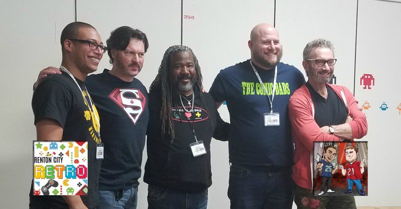 SciFiMonkeys's tweet photo. #RentonCityRetro: Gerald C. Rivers, Cam Clarke, &amp; David Hayter Talk Voice Acting. https://t.co/kFFlSMdot0 https://t.co/QHP7GZGMIM