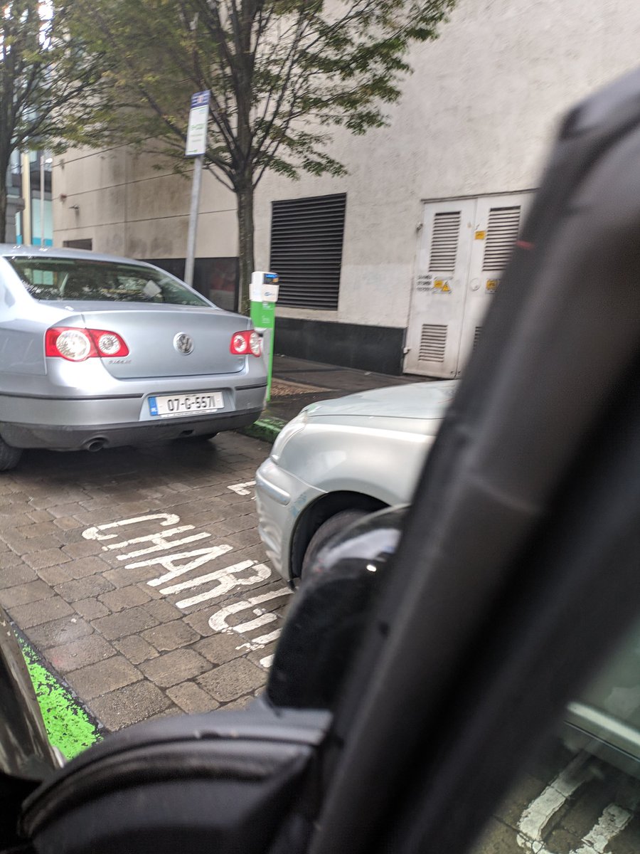chrisexton2's tweet photo. @LimerickCouncil 
Both EV charging taken this evening 7pm) by non EV cars at the Dunes stored location in the middle of town. In the future is there somebody I can call if this happens again? @BrianLeddin @seanohartigan https://t.co/nx7b4dzWnO