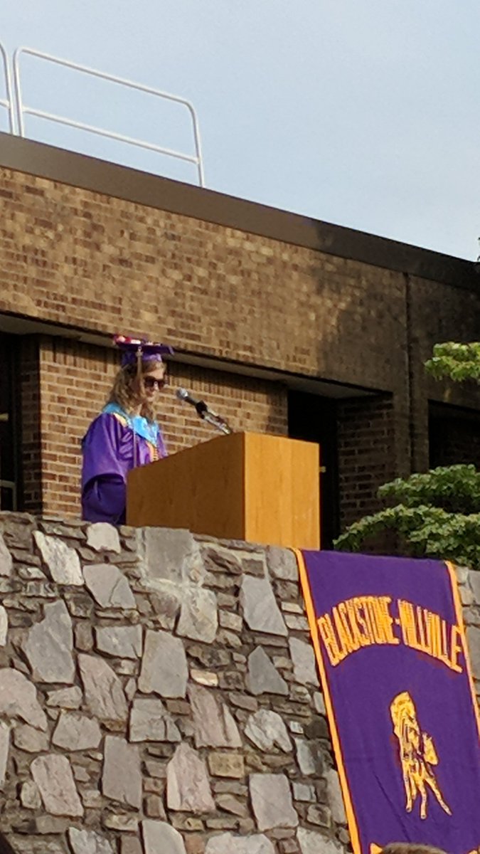 MsRounds's tweet photo. Salutatorian Rebecca St. Amanat's speech. https://t.co/Qqsh2muykH