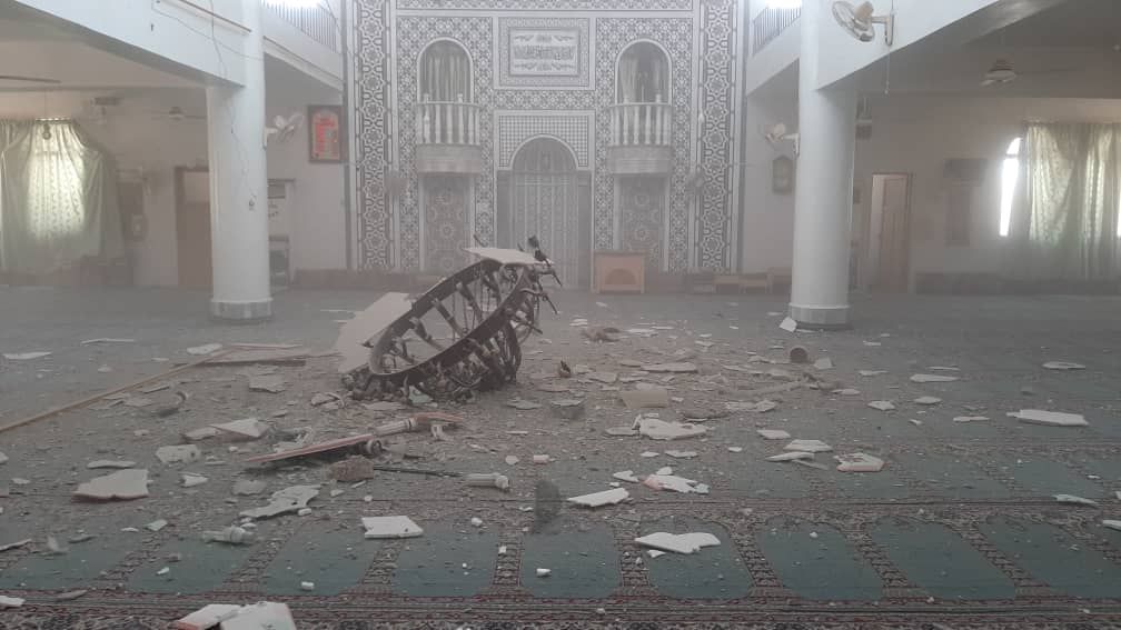 snhr's tweet photo. #SyrianRegime forces bombed al Rahman #Mosque in #KhanSheikhoun city in #Idlib suburbs, Jun 7.
#Syria
https://t.co/pvEg79idWl https://t.co/buGykxNRRS