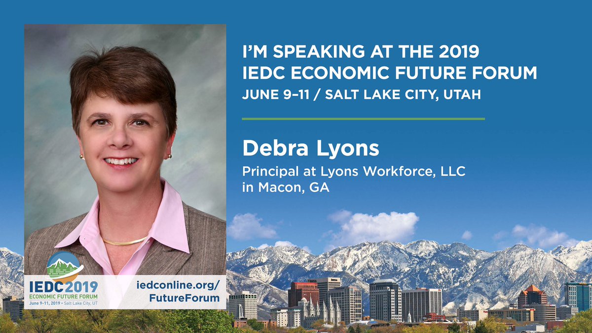 Looking forward to sharing thoughts on ‘Preparing Your Community for the Future of Work’ with <a href="/ByJoshWright/">Josh Wright</a> and John Karras at the IEDC Future Forum in SLC this Sunday June 9.