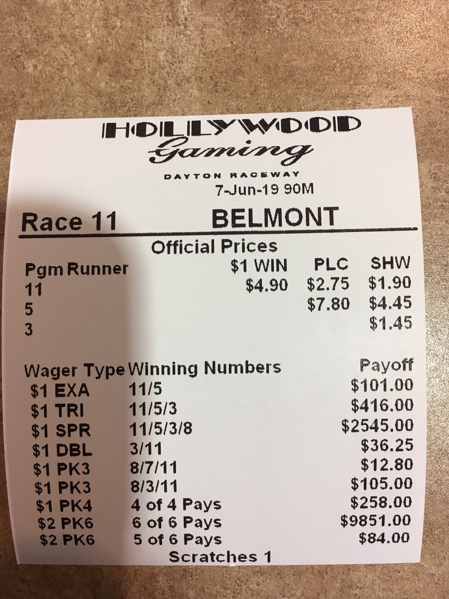 Spt_Wagering_OH's tweet photo. Belmont (R11)
Out the door cash 💰 
Exacta Tri DD PK3 
See ya Saturday https://t.co/DnUYkyhmSu