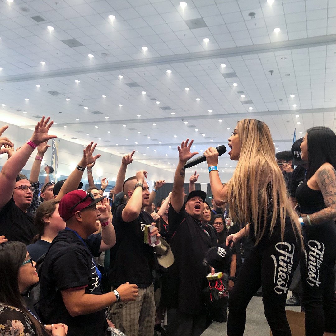 @thefinesteliquid team tearing up the stage and got the crowd super hyped! What brands are you excited to see at our up coming annual event? 
Next event: Aug. 30 - Sept. 1
ONTARIO CONVENTION CENTER
For more info visit ecc-events.com