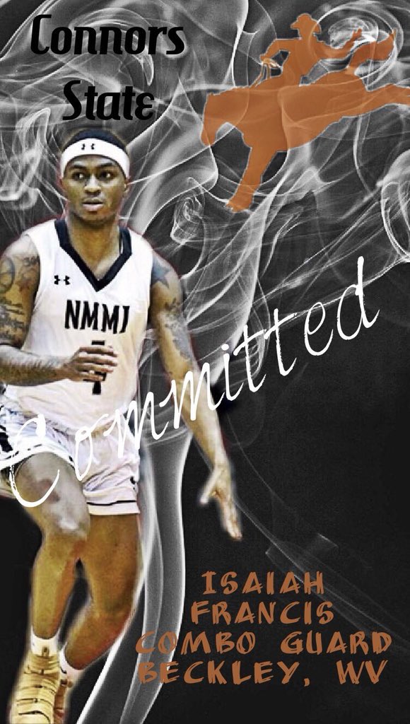 Isaiah_Francis's tweet photo. I’ll never question God’s Plan for me 🤞🏾 after much consideration and prayers, I’ve decided to transfer to Connors State for my sophomore year of JUCO to play for the legend himself Coach Muse! Next Chapter 🤞🏾✅ https://t.co/u2uksvFgyk