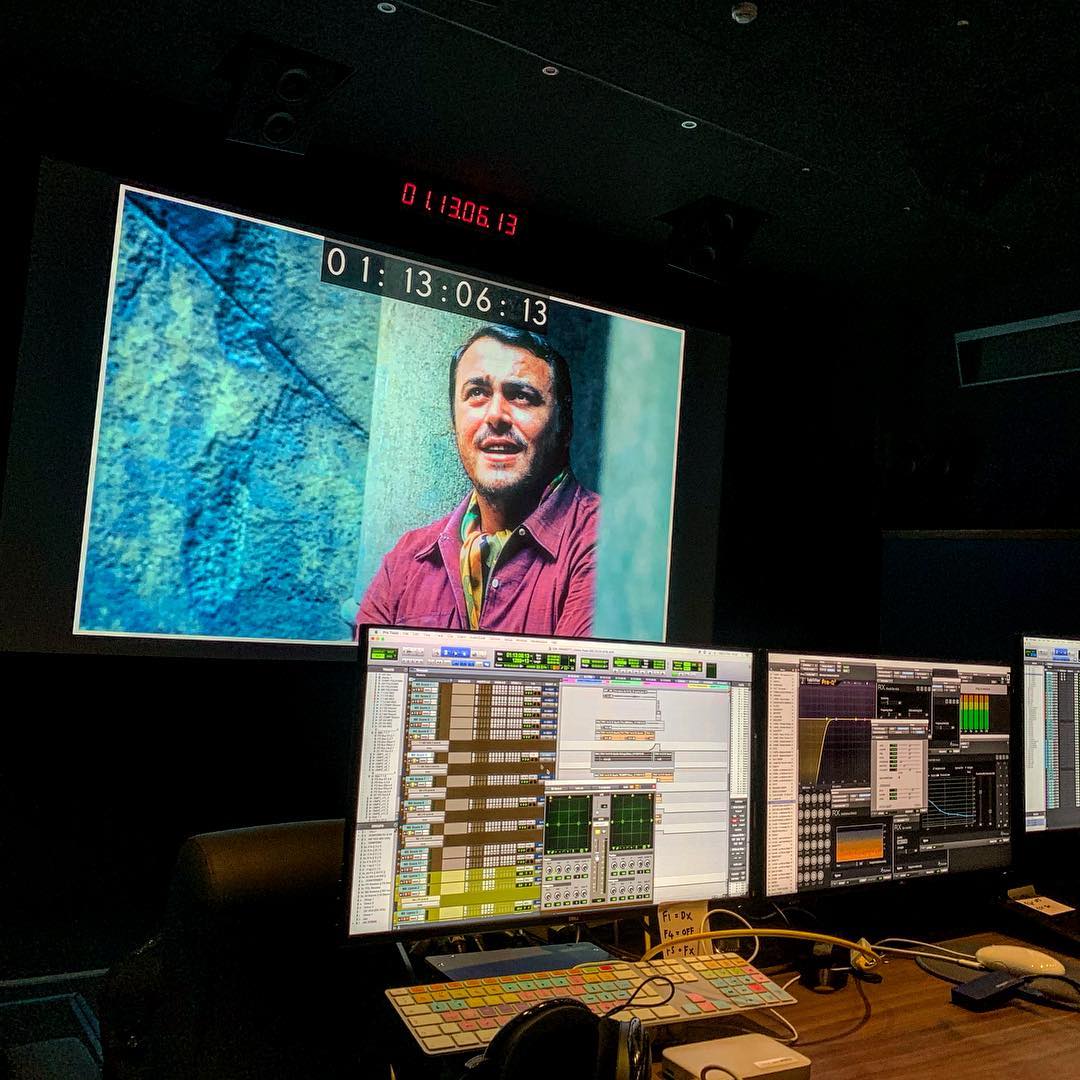 Avid's tweet photo. Go see @PavarottiFilm! 🎵 @RealRonHoward shared this snapshot while mixing at @AbbeyRoad 
⠀
📷 https://t.co/HyPX30MXpm
▶️ https://t.co/qLelrqEmb8
⠀
#pavarottifilm #lucianopavarotti #ronhoward #audiopost #protools #avid #regram https://t.co/fbciPIguZE