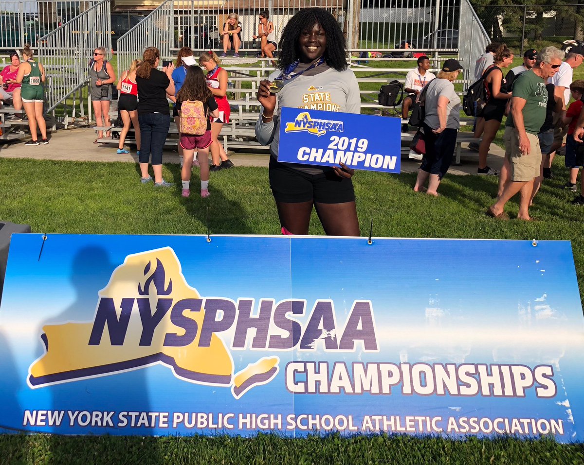 Congratulations Maryam Akaic, Division 2 Shot Put State Champion. She became Tapestry’s first ever Field event State Champion with a personal best throw of 41’5.5”. 
#HailTapThrowers!!!!!!