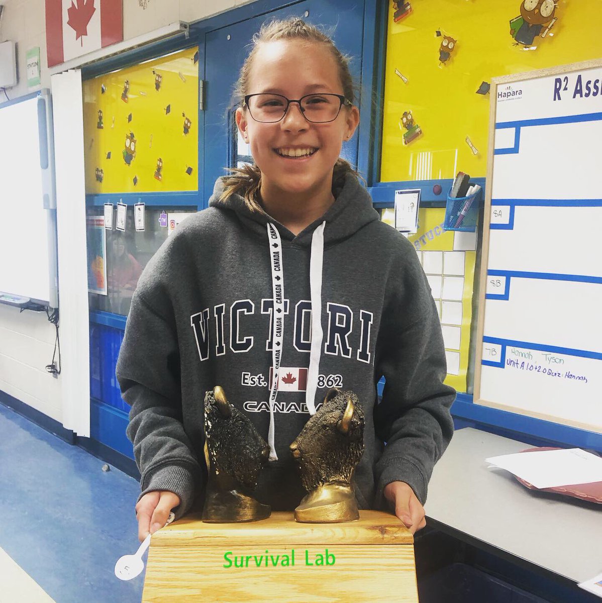 mrs_o_science's tweet photo. SURVIVAL LAB today in#science7 - congrats to Kadence winning! And a special thanks to Julia for recording! #btps28 #isee #whs #juniorhighscience #middleschool #middleschoolscience #handsonscience #paperfreeclassroom #paperfree https://t.co/OnfVi2MwbG
