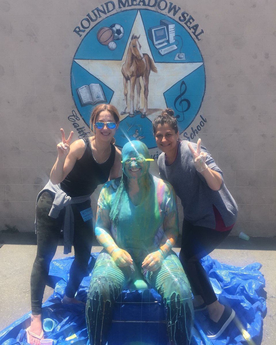 SLIME the principal was a hit today!!! Thank you to our incredible PFA volunteers for organizing! 🐴💙