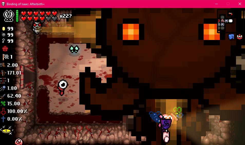 RochelleK1994's tweet photo. Holy mother of @%1!, this is what my character currently looks like on Binding of Isaac: Rebirth (Afterbirth+)! @_@
#Videogame #Videogames #Game #Games #Steam #BindingofIsaac #BindingofIsaacRebirth #BindingofIsaacAfterbirth #BindingofIsaacAfterbirthPlus https://t.co/t96CEdqG1g