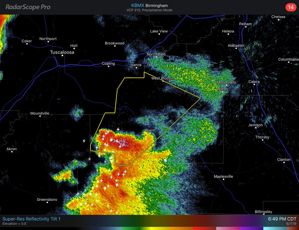 spann's tweet image. Severe thunderstorm warning issued for parts of Bibb County…