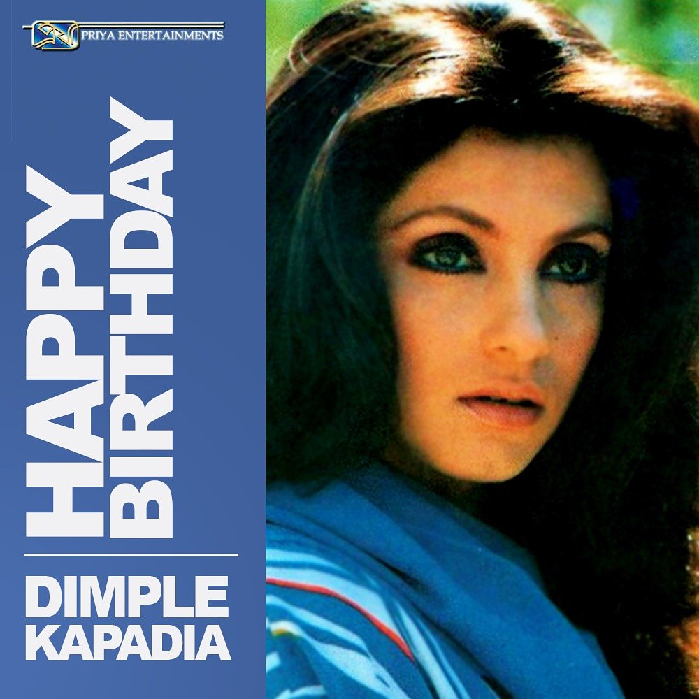 Wishing the evergreen diva of Indian Cinema Dimple Kapadia, a very Happy Birthday. 