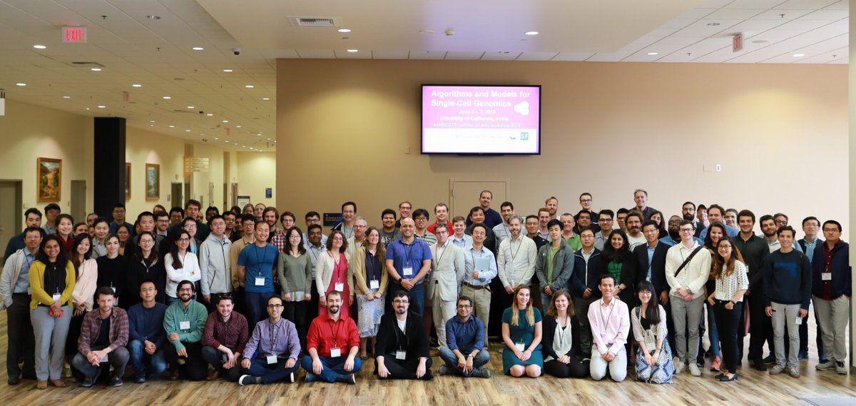And we're done! THANK YOU ALL for such🔝science. Two days of genomics, trajectories, networks, landscapes, catastrophe theory, and ALL the NMF. I wish I had days more time to chat to everyone. #SingleCell community is 🚀
Keep sharing keep collaborating keep growing ✌️ #AMSCG19