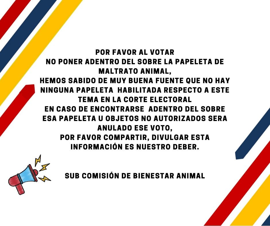 Bienestar Animal Frente Amplio tweet media