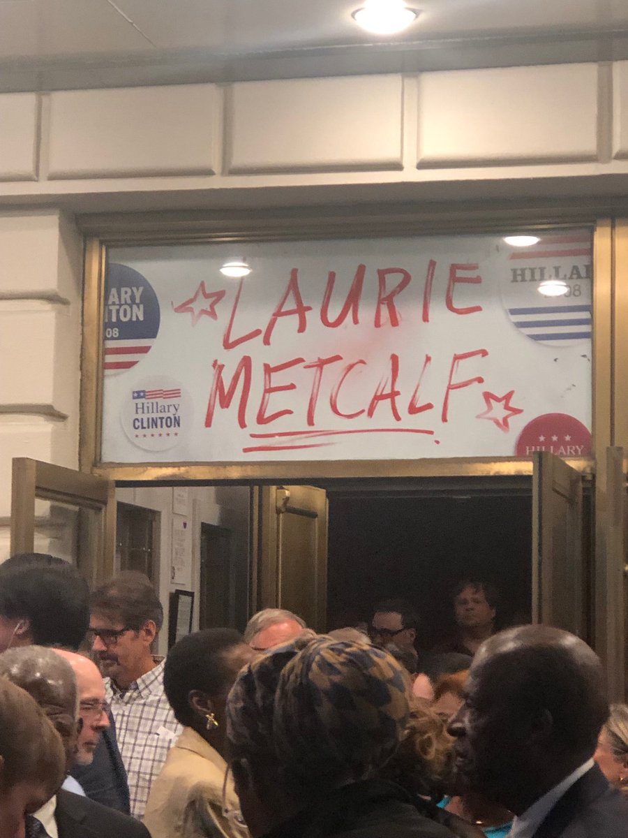 BazBam's tweet photo. #LaurieMetcalf should run... she’s phenomenal in ⁦@HillaryAndCBway⁩ https://t.co/zvxZ1XXgBh