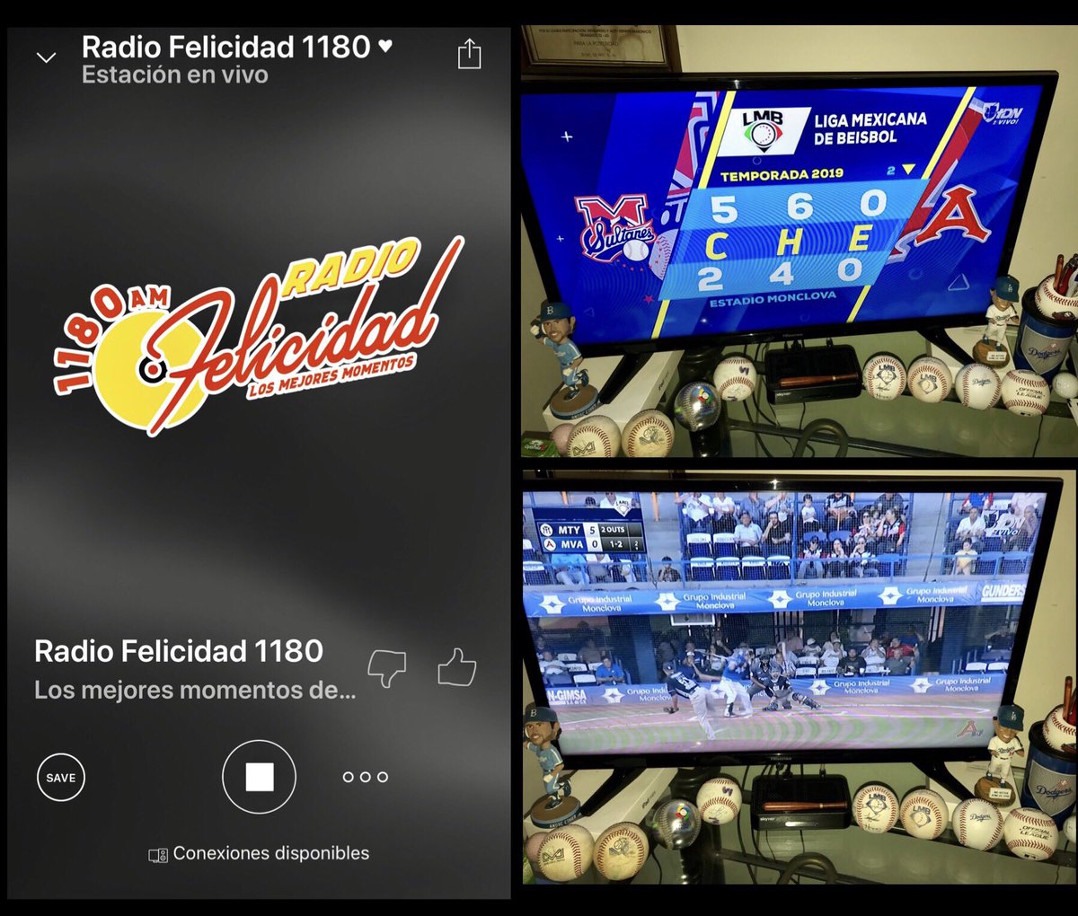 VictorEstrellas's tweet photo. 👂En  @radiofelicidad x @iHeartRadioMx 1o #ExGuerraCivil @tigresqroficial @DiablosRojosMX 🎧🎤@laKaro_gc 🎙@memitogar29 y viendo por #UTDN @tdn_twit @SultanesOficial @AcererosOficial 🎙Gran Crónica Con El @pepesegarra y @acastillomx_ Saludos Para Tod@s #FelicidadEsSerDiablo ⚾️👊🏻 https://t.co/gEqq5Rsf24