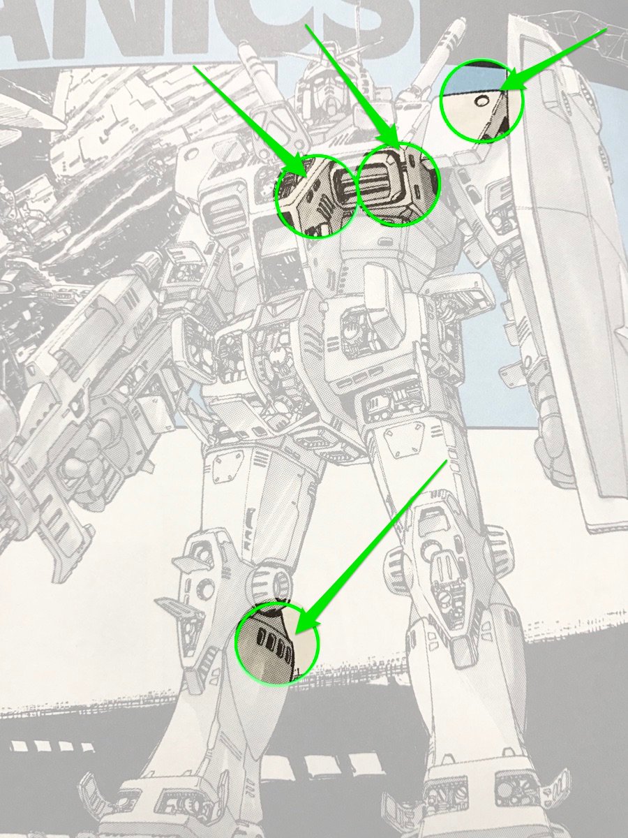 Matmat825's tweet photo. 【ブログ更新】ガンプラのオススメHow to　今回は「（スキルがなくても）簡単に精度の高いディテールを作る方法」です。なかなかいい記事書いた感（⇦え）。https://t.co/85EpQeYbI9 https://t.co/joC9ivEqST