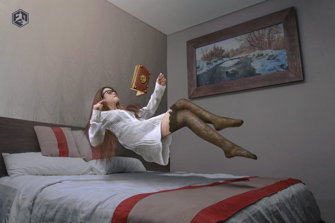 Novitabudii's tweet image. Wingardium leviosa!!!  #puisimalam #HarryPotter #melayang