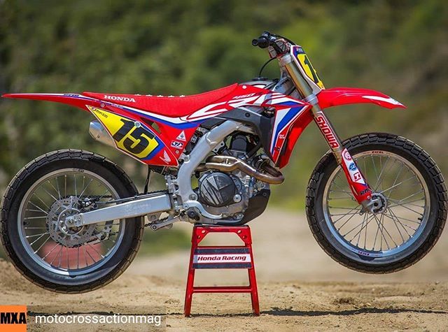 Reposted from @motocrossactionmag -  @honda_powersports_us Media Relations @abbott394 built this #honda CRF450R Flat Track Racer and we had to snap some pics of it yesterday at @glenhelenraceway . What do you guys think?! .
.
Photo @darylecklund .
.
#mot… bit.ly/2WqJ7Qa